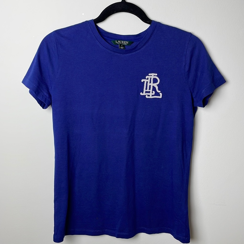 Lauren Ralph Lauren Beaded Logo Cotton-Blend T-Shirt